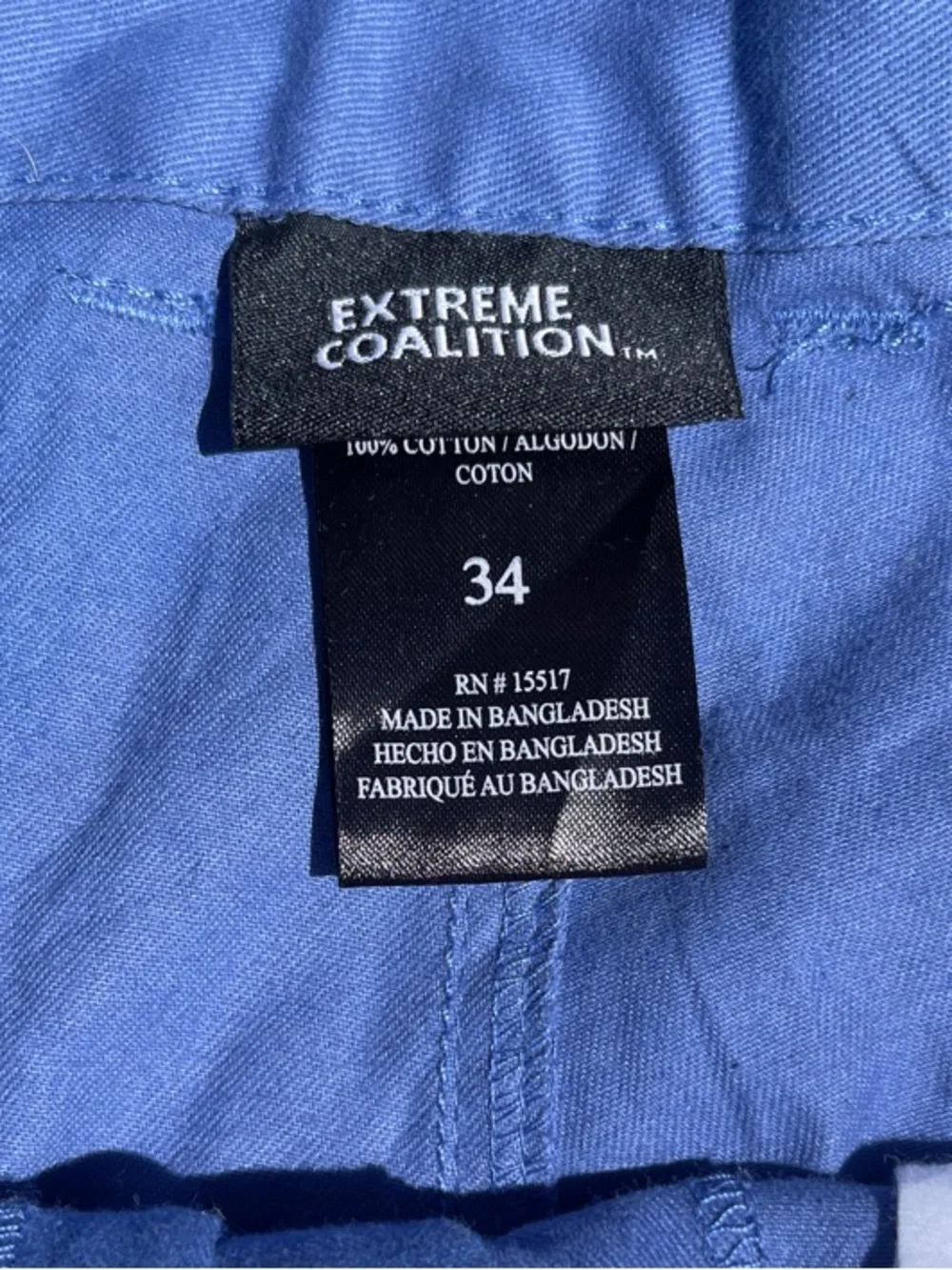 Classic Blue Cargo Shorts with Integrated Web Belt